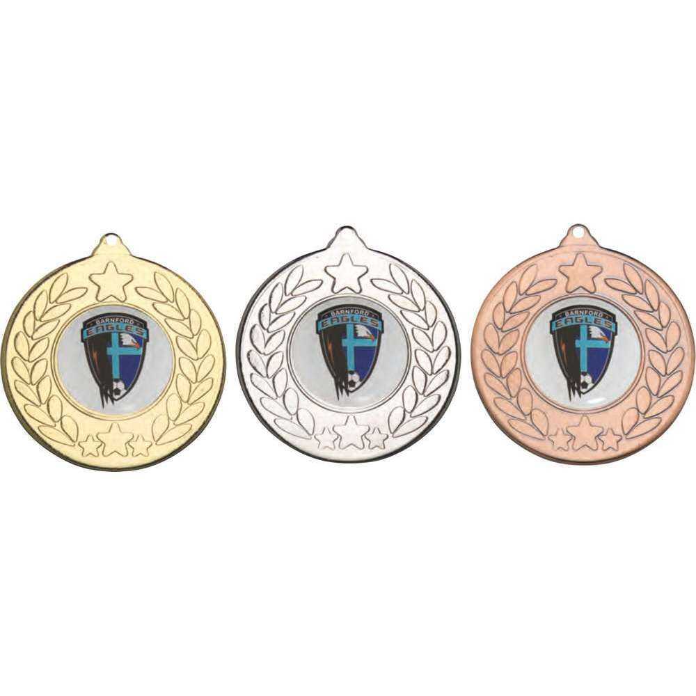 Stars And Wreath Medal (1in Centre) - 50mm by Legacy Outfitters