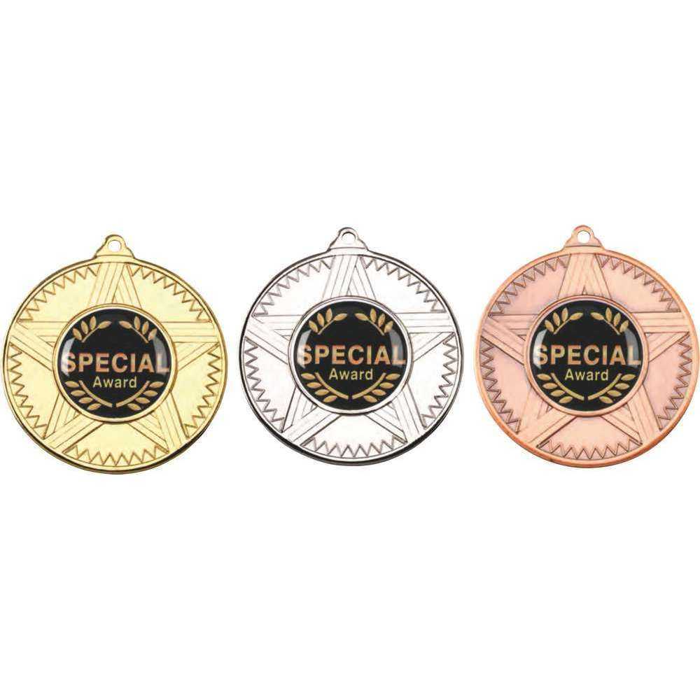 Striped Star Medal (1in Centre) - 50mm by Legacy Outfitters