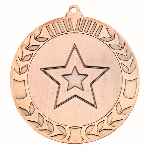 Wreath Medal (2in Centre) - 70mm - Bronze by Legacy Outfitters