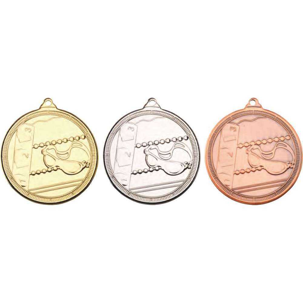 Swimming Multi Line Medal - 50mm by Legacy Outfitters