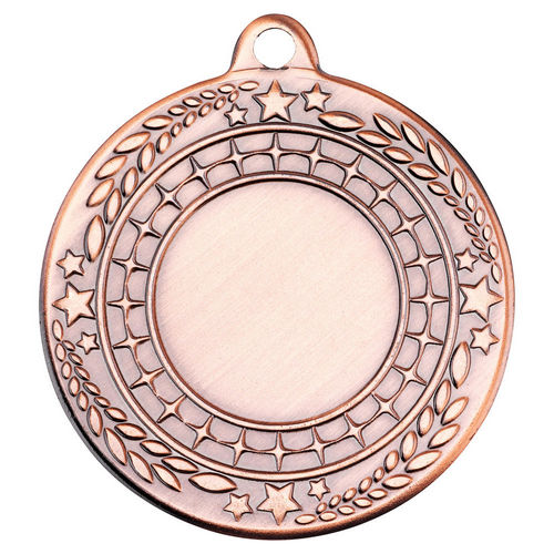 Stars And Leaf Medal (1in Centre) - 50mm - Bronze by Legacy Outfitters