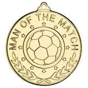 FOOTBALL MAN OF THE MATCH MEDAL (1in CENTRE) - 2in