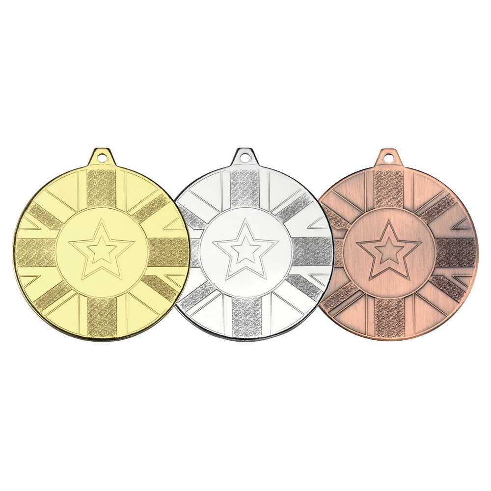 Union Flag Medal (1in Centre) - 50mm by Legacy Outfitters