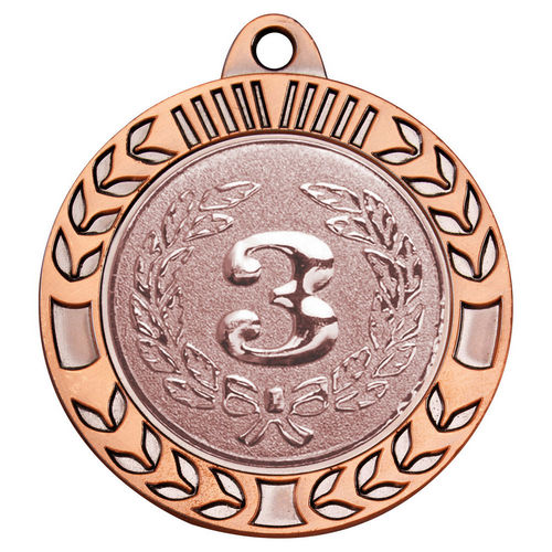 Wreath Medal Extra Thick (2in Centre) - 70mm - Bronze by Legacy Outfitters