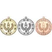 Victory Torch Tri Star Medal - 50mm by Legacy Outfitters