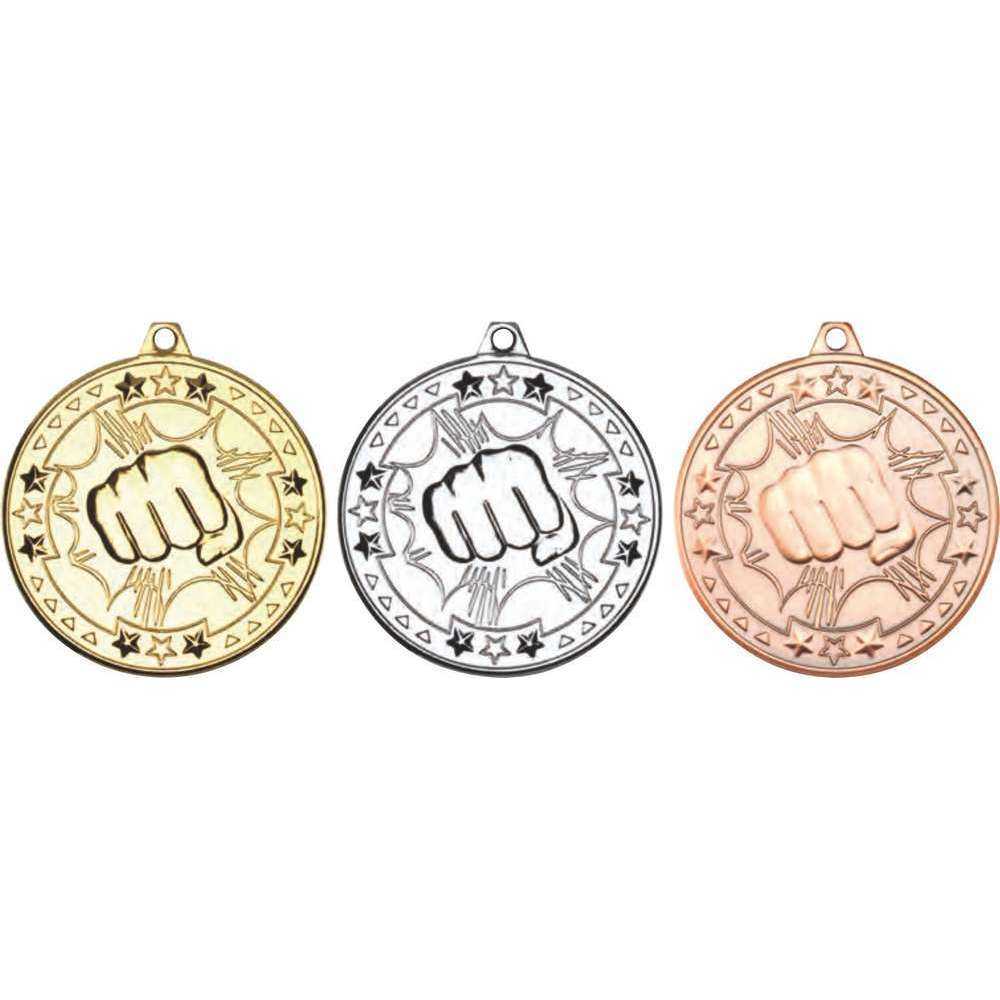 Martial Arts Tri Star Medal - 50mm by Legacy Outfitters