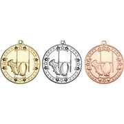 Rugby Tri Star Medal - 50mm by Legacy Outfitters