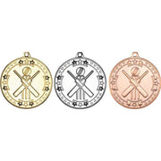 Cricket Tri Star Medal - 50mm by Legacy Outfitters