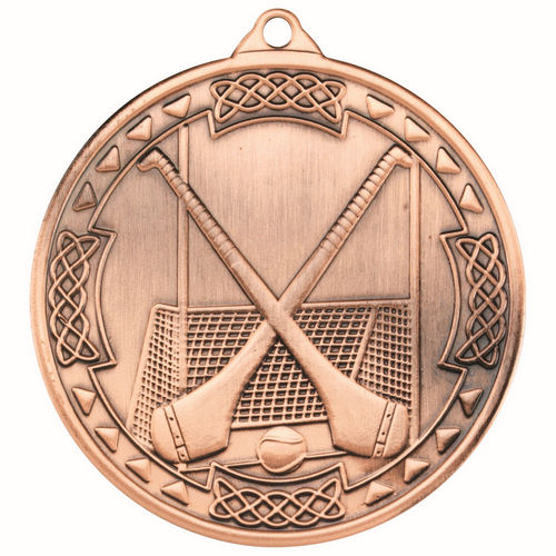 Hurling Celtic Medal - 50mm - Bronze by Legacy Outfitters