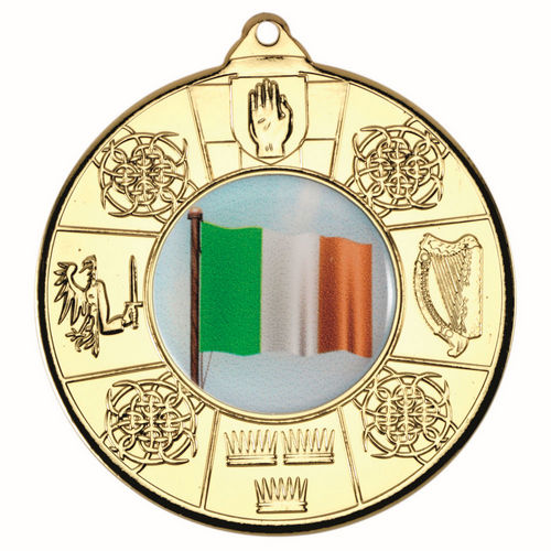 Four Provinces Medal (1in Centre) - 50mm - Gold by Legacy Outfitters