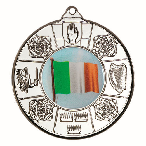 Four Provinces Medal (1in Centre) - 50mm - Silver by Legacy Outfitters