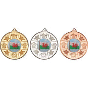 Wales Medal (1in Centre) - 50mm by Legacy Outfitters