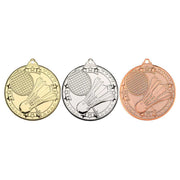 Badminton Tri Star Medal - 50mm by Legacy Outfitters