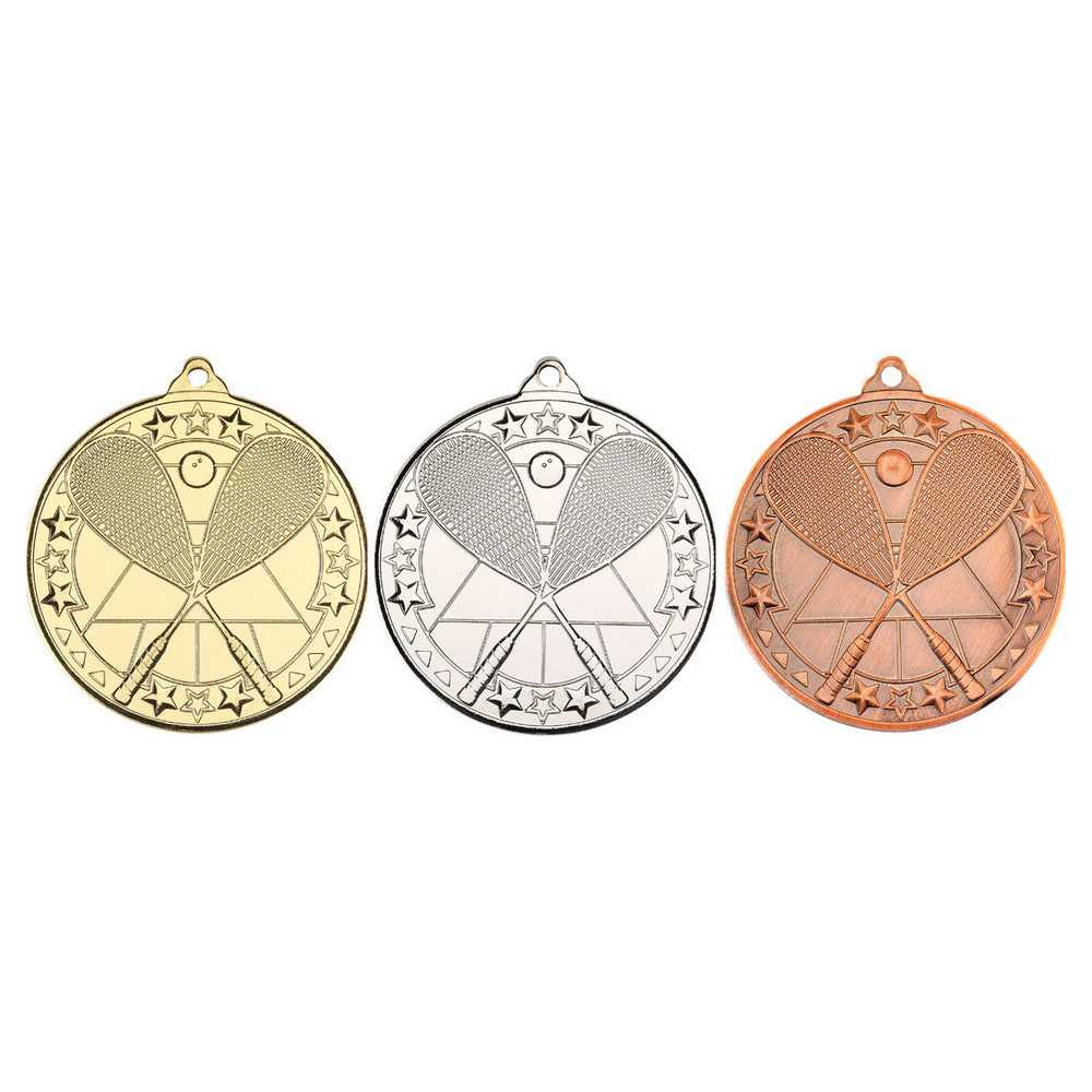 Squash Tri Star Medal - 50mm by Legacy Outfitters