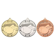 Table Tennis Tri Star Medal - 50mm by Legacy Outfitters