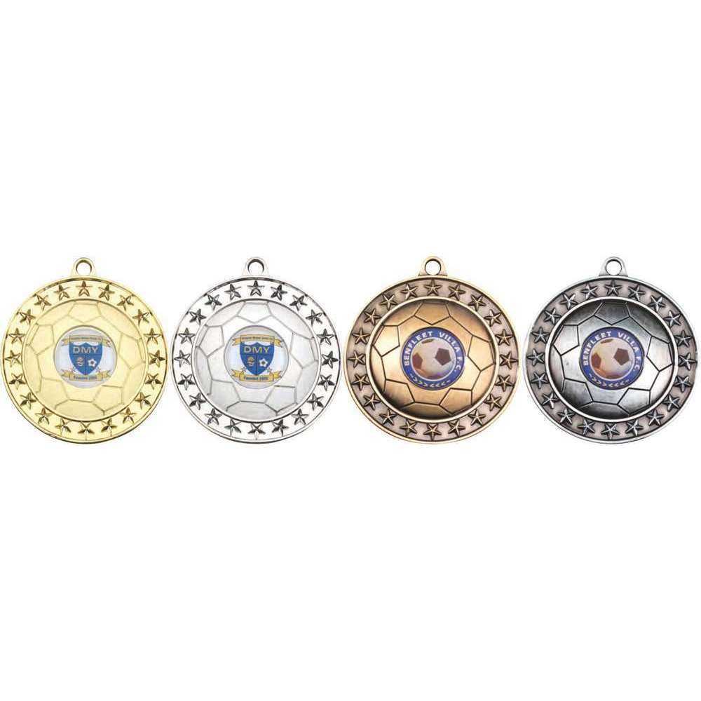 Football Medal Large (1in Centre) - 70mm by Legacy Outfitters