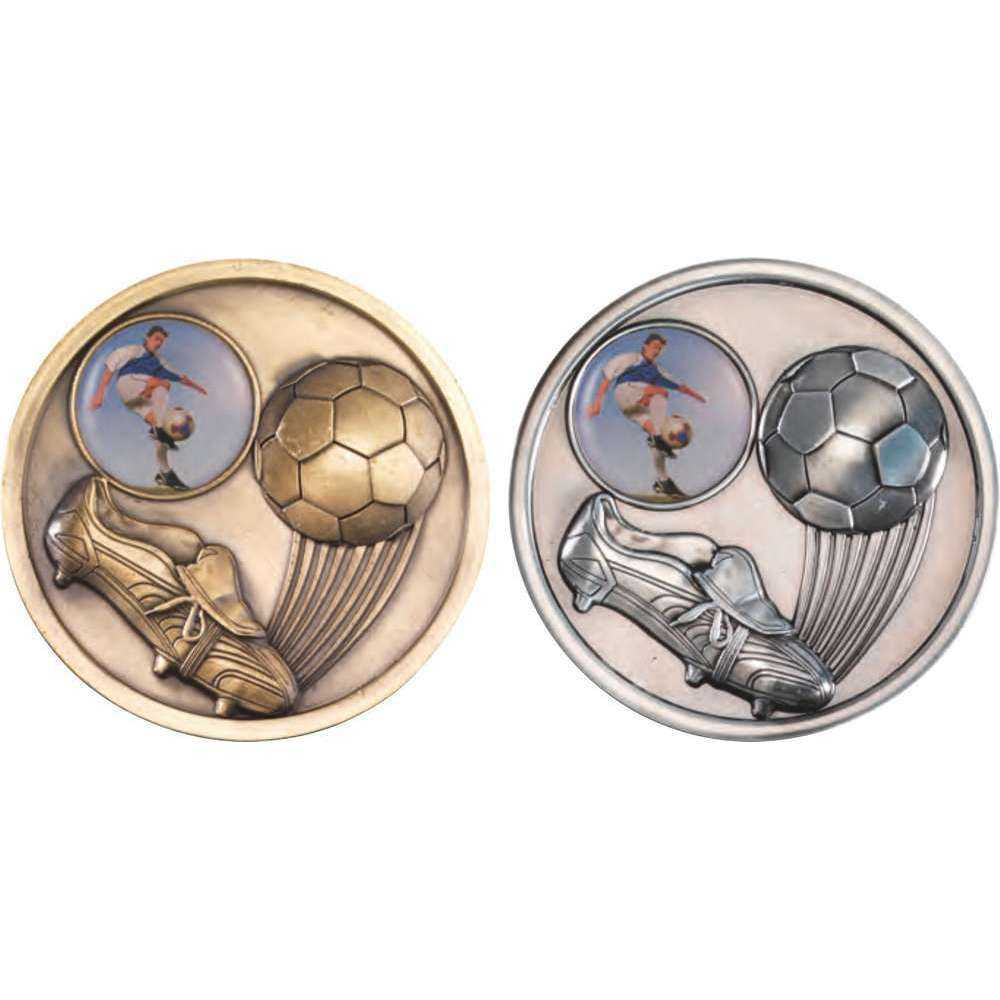 Football And Boot Medallion (1in Centre) - 70mm by Legacy Outfitters