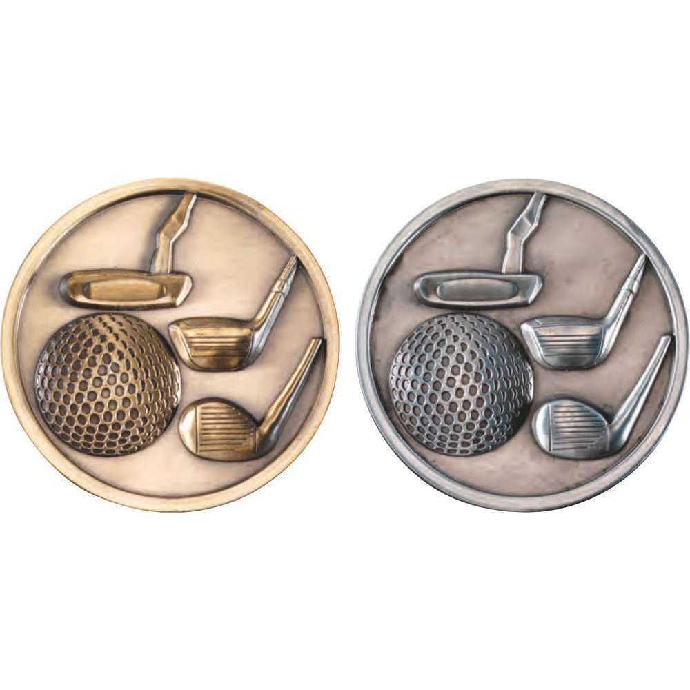 Golf Clubs Medallion - 70mm by Legacy Outfitters
