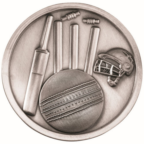 Cricket Medallion - 70mm - Antique Silver by Legacy Outfitters