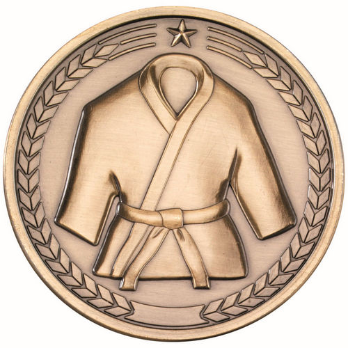 Martial Arts Medallion - 70mm - Antique Gold by Legacy Outfitters