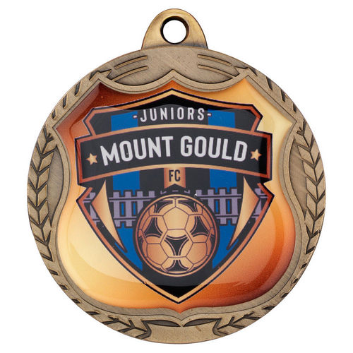 Wreath Medal (Takes Sp Shield Centre) - 70mm - Antique Gold by Legacy Outfitters