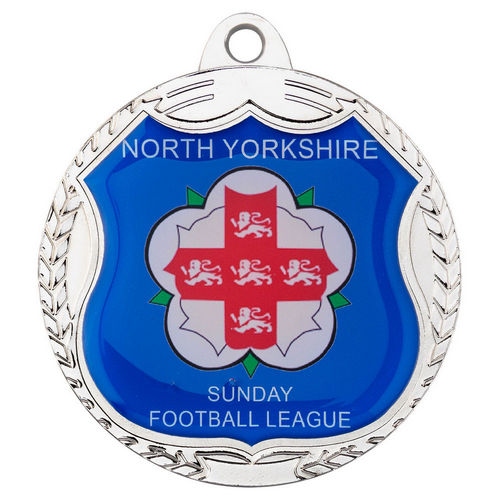 Wreath Medal (Takes Sp Shield Centre) - 70mm - Silver by Legacy Outfitters