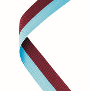 MEDAL RIBBON CLARET/LIGHT BLUE - 30 X 0.875in