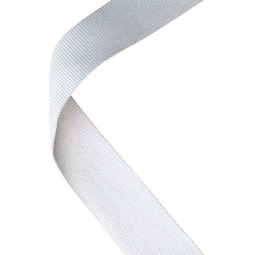 MEDAL RIBBON WHITE - 30 X 0.875in