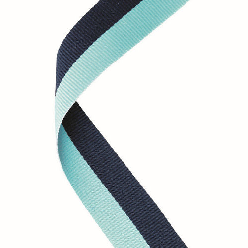 MEDAL RIBBON NAVY BLUE/SKY BLUE - 30 X 0.875in