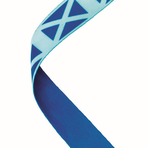 MEDAL RIBBON SCOTTISH FLAG - 30 X 0.875in