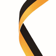 MEDAL RIBBON BLACK/GOLD - 30 x 0.875in