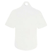 PLAIN WHITE SHIRT MEDAL USED FOR SUBLIMATION - 2.75 x 2.5in