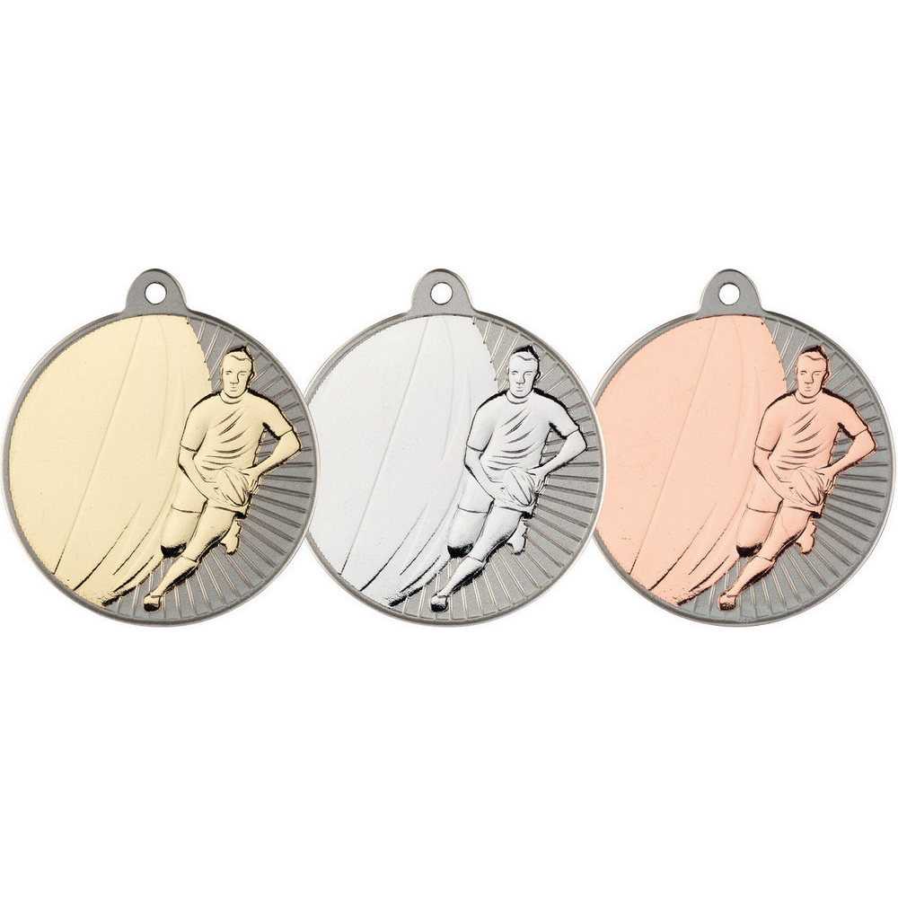 Rugby Two Colour Medal - 50mm by Legacy Outfitters