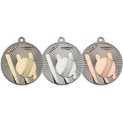 Cricket Two Colour Medal - 50mm by Legacy Outfitters