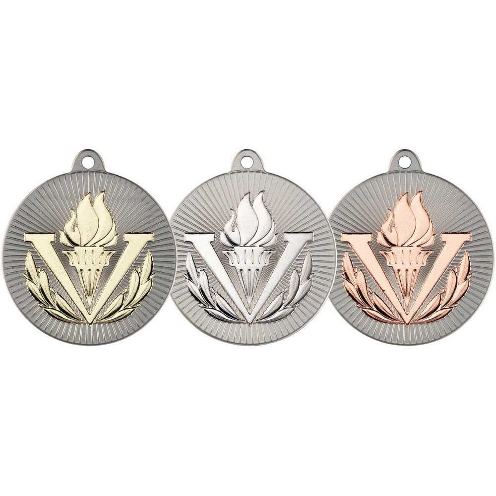Victory Torch Two Colour Medal - 50mm by Legacy Outfitters