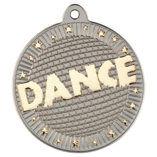 Dance Two Colour Medal - 50mm - Matt Silver/Gold by Legacy Outfitters
