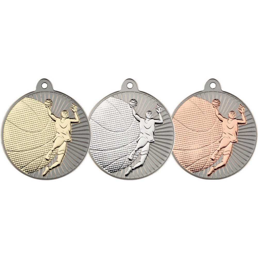 Basketball Two Colour Medal - 50mm by Legacy Outfitters