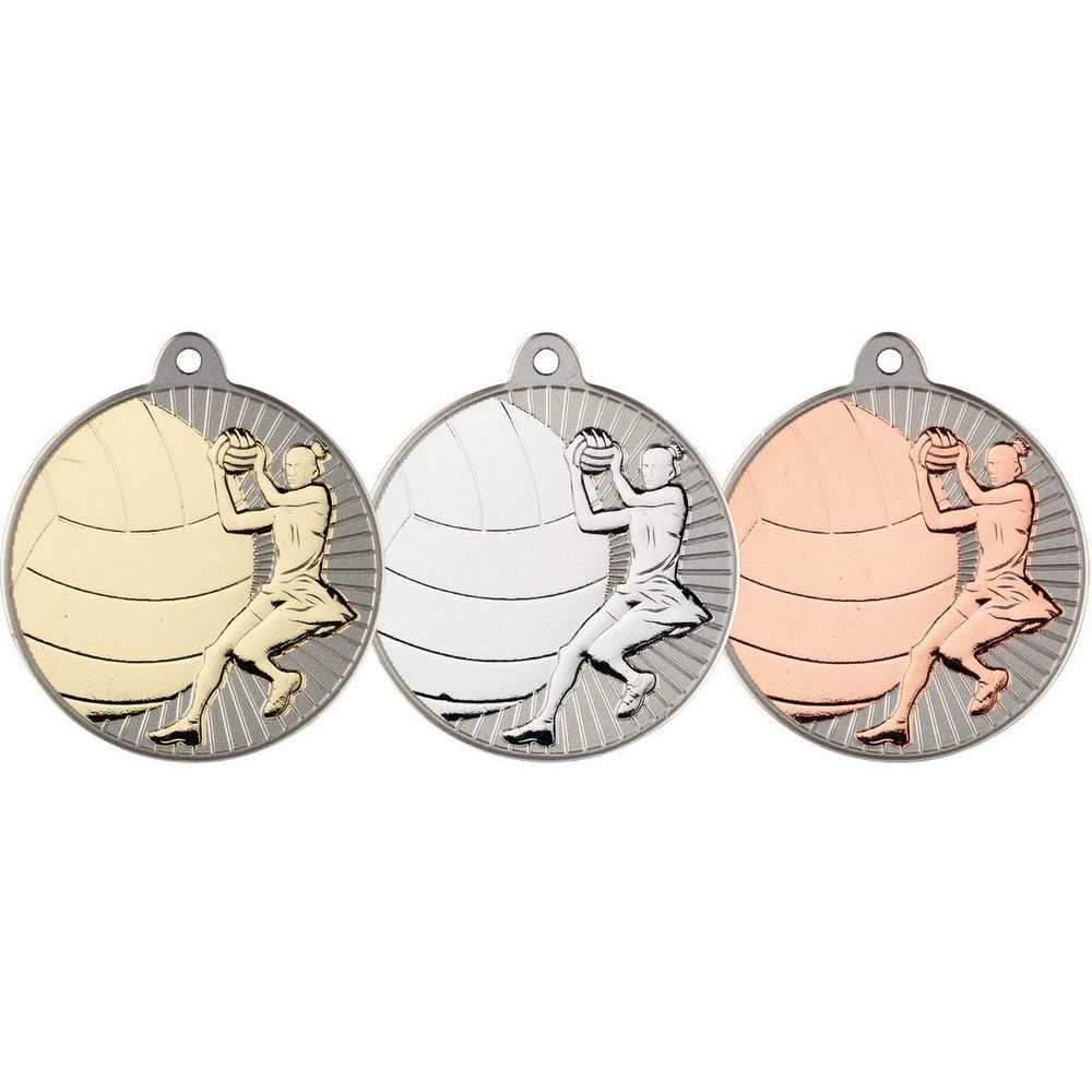 Netball Two Colour Medal - 50mm by Legacy Outfitters