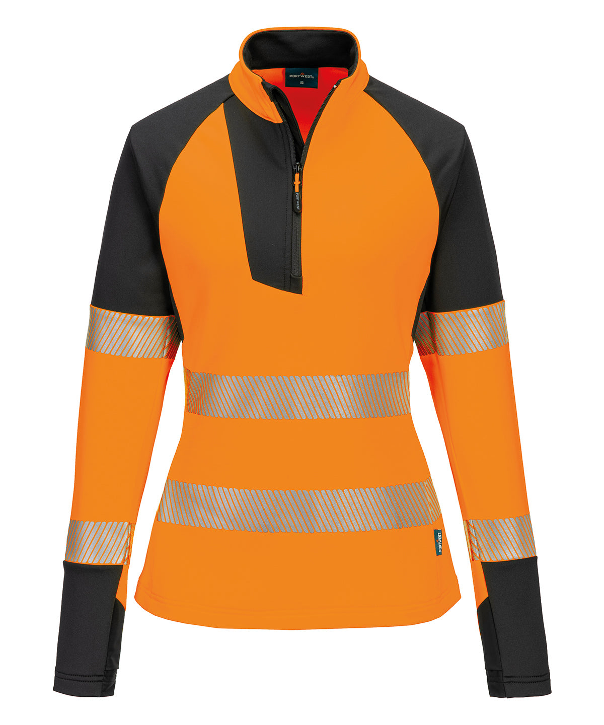 Women's PW3 Hi-vis 1/4-zip sweatshirt (T173)
