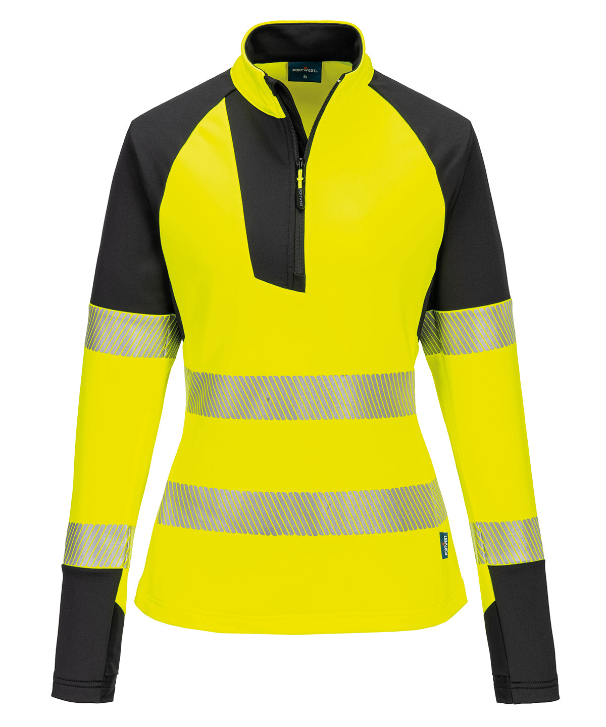 Women's PW3 Hi-vis 1/4-zip sweatshirt (T173)