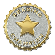 Reading Champion Badge by School Badges UK