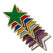 Glitter Star Badge by School Badges UK