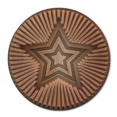 Round Star Metal Badge by School Badges UK