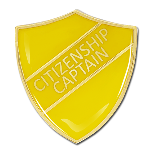 Citizenship Captain Shield Badge by School Badges UK