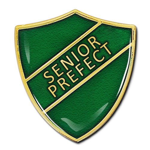 Senior Prefect Shield Badge by School Badges UK