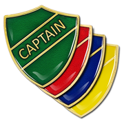 Captain Shield Badge by School Badges UK