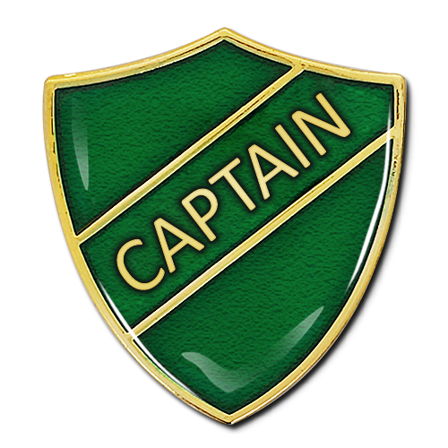 Captain Shield Badge by School Badges UK