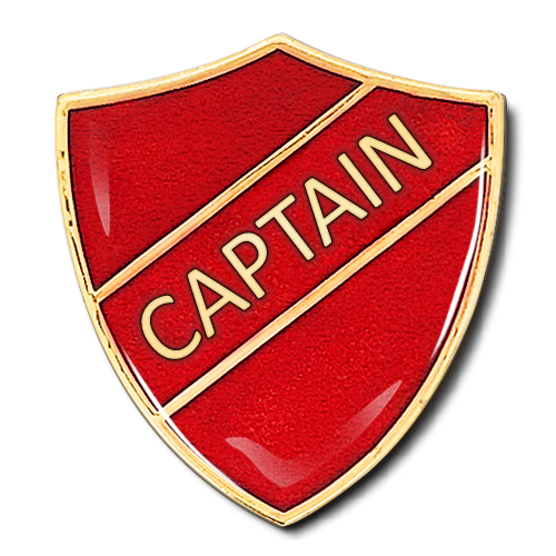 Captain Shield Badge by School Badges UK
