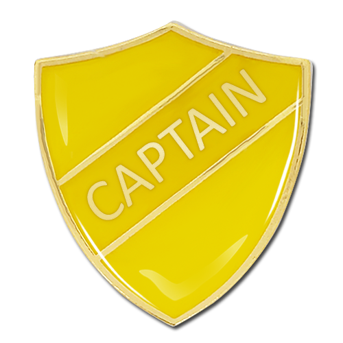 Captain Shield Badge by School Badges UK