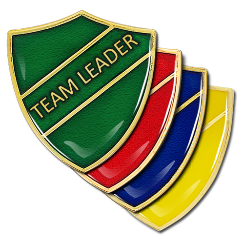 Team Leader Shield Badge - School Badges UK